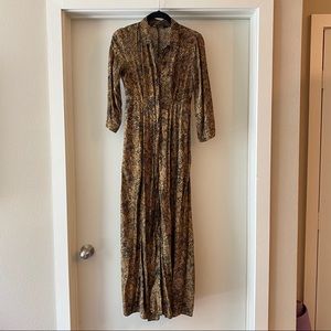 Zara snakeskin dress small maxi